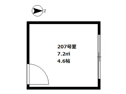 京急本線 平和島駅 駅近 敷礼無 リノベーション済 シェアハウス(ワンルーム/2階)の間取り写真
