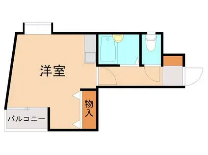 SYM.BLDII(ワンルーム/3階)の間取り写真