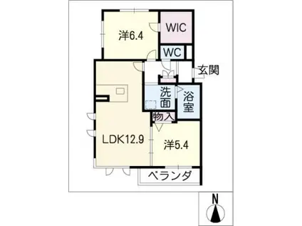 ATELIELL TAIHOH(2LDK/2階)の間取り写真