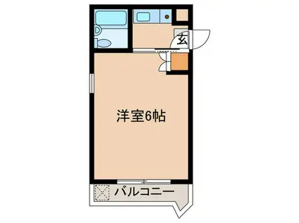 エクセランス国府宮(ワンルーム/2階)の間取り写真