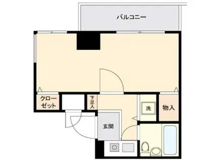 ライオンズマンション門前仲町第5(1K/2階)の間取り写真