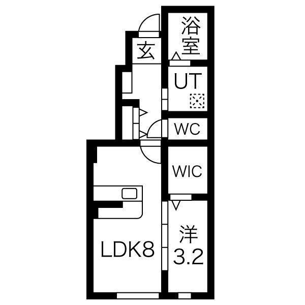 FILOB(1LDK/1階)の間取り写真