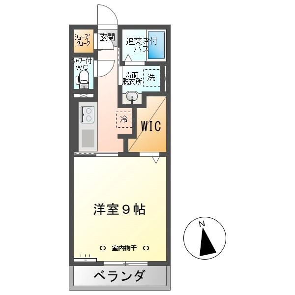 セジュールオッツ・YSK(1K/3階)の間取り写真