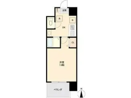 S-FORT八事(1K/10階)の間取り写真