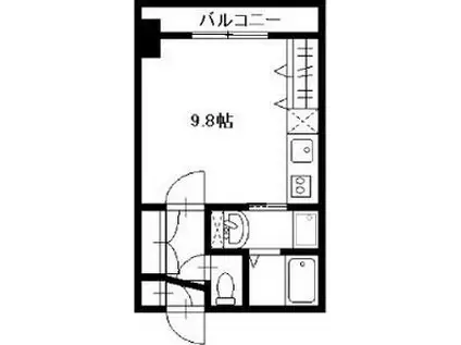 サンライトシティ豊平(ワンルーム/4階)の間取り写真