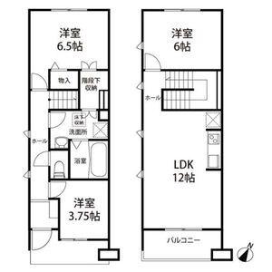 CASA藤の森(3LDK/1階)の間取り写真