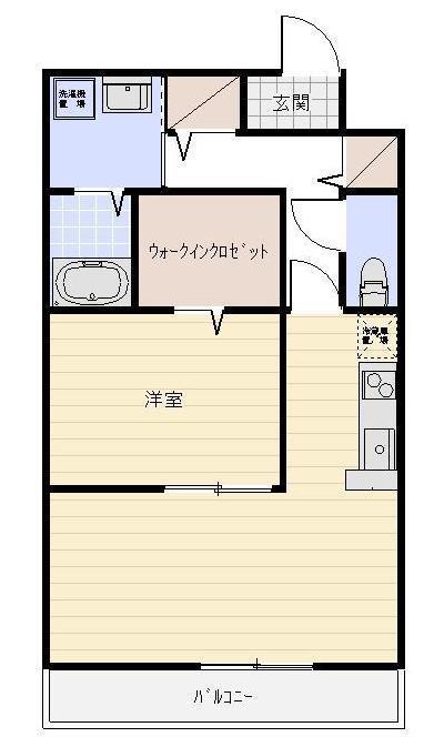 遠州鉄道 さぎの宮駅 徒歩16分 3階建 築18年(1LDK/1階)の間取り写真