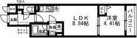 SOLASIA RESIDENCE 武蔵小山(1LDK/3階)の間取り写真