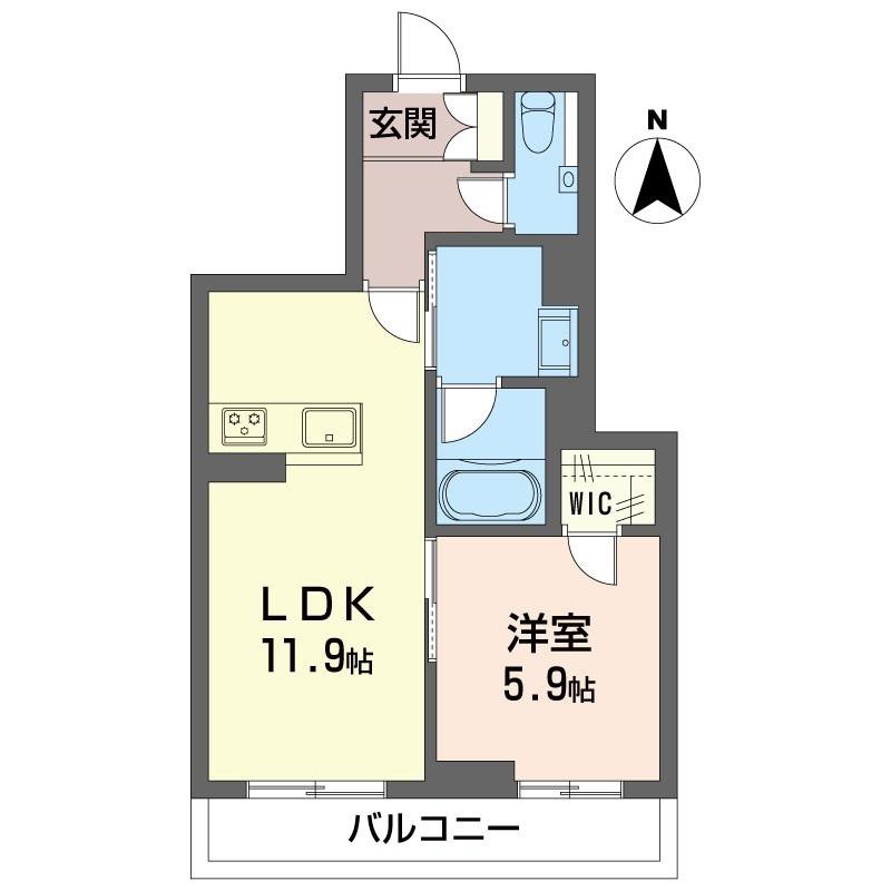 シャーメゾン獅子ヶ谷SHM(1LDK/3階)の間取り写真
