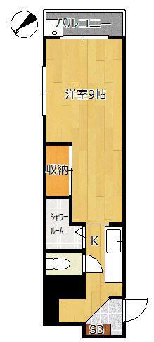 永幸マンション(1K/4階)の間取り写真