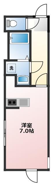 CHILL PLACE 214(ワンルーム/1階)の間取り写真