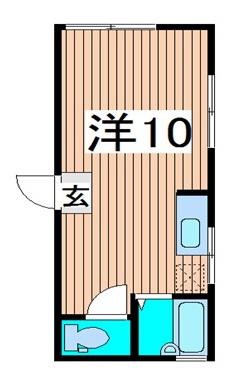 浦和彩々(ワンルーム/2階)の間取り写真