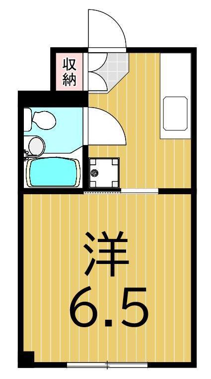 コジママンション(1K/3階)の間取り写真