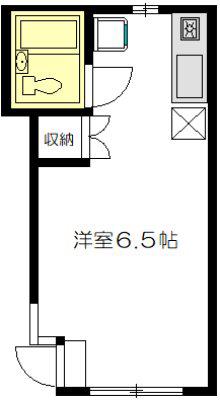 メゾン永井(ワンルーム/2階)の間取り写真