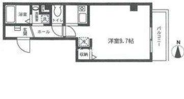 YS FLAT入谷ワイズ フラット入谷(1K/2階)の間取り写真