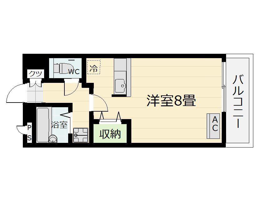 小松原レジデンス(ワンルーム/3階)の間取り写真