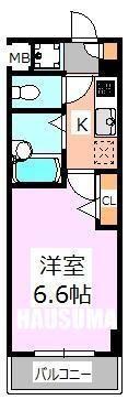 グローバン板橋(1K/7階)の間取り写真