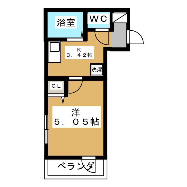 プレミア リラガーデン(1K/3階)の間取り写真