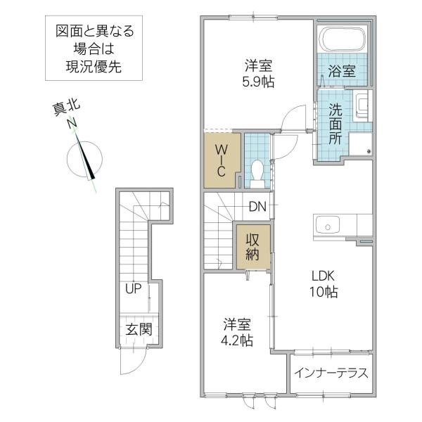 IRIE LIFE (2LDK/2階)の間取り写真