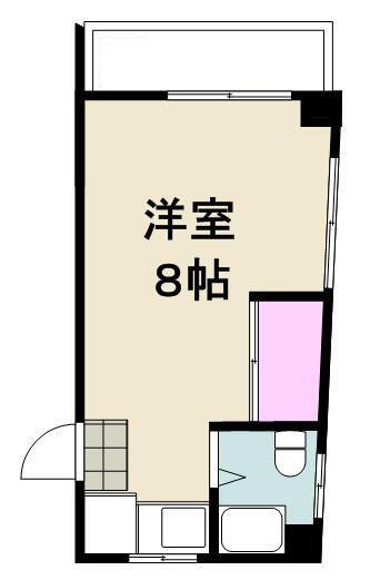 メゾンドール新宿(ワンルーム/3階)の間取り写真