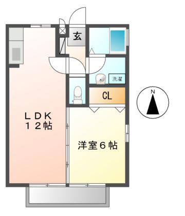 エクセル本郷(1LDK/1階)の間取り写真