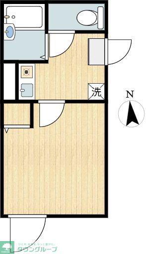 ラフィネ竹の塚(1K/3階)の間取り写真