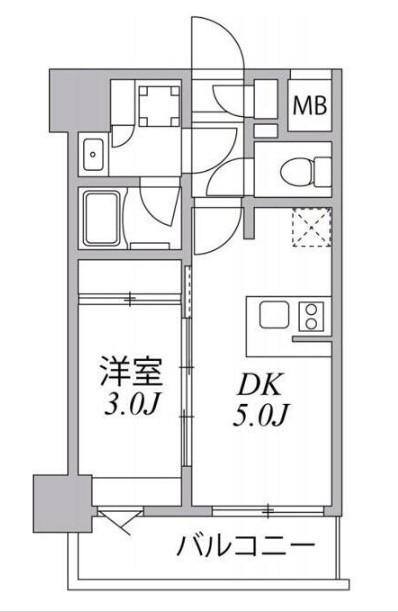 SYFORME住吉 SYFORME住吉(1DK/9階)の間取り写真