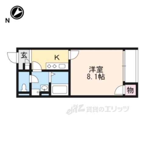 レオネクストSAKAEⅡ(1K/1階)の間取り写真