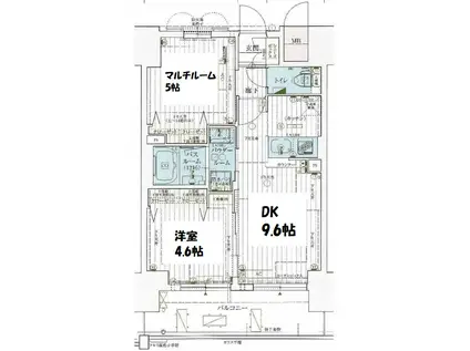 エステムコート新大阪Xザ・ゲート(1SDK/12階)の間取り写真