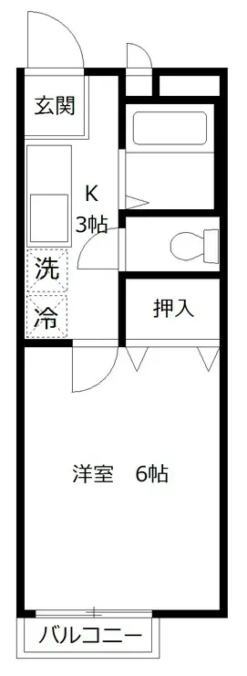 グリーンハイツIV 2階階 間取り