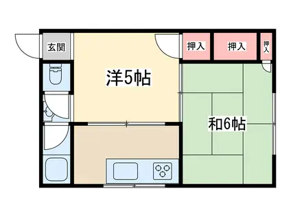 めぐみマンション(2K/3階)の間取り写真