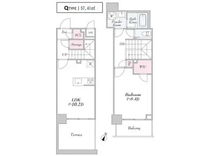 アーバンリンク護国寺(1LDK/1階)の間取り写真
