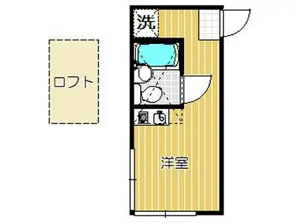 トワイライト戸越(ワンルーム/2階)の間取り写真