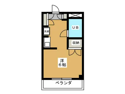 吉祥寺ハイツ(ワンルーム/4階)の間取り写真