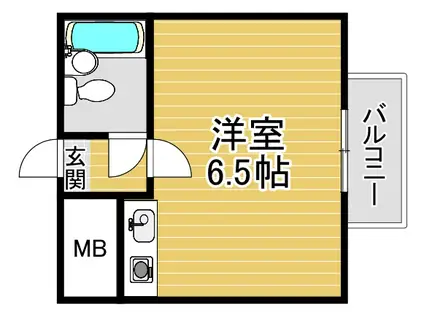 シャンクレール塚本(ワンルーム/7階)の間取り写真