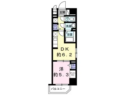 スアヴィス三ノ輪(1DK/4階)の間取り写真
