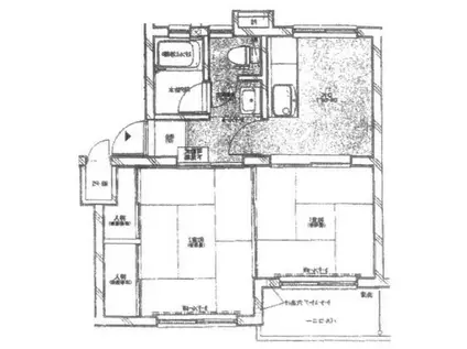 コンフォート瀬戸(2DK/1階)の間取り写真
