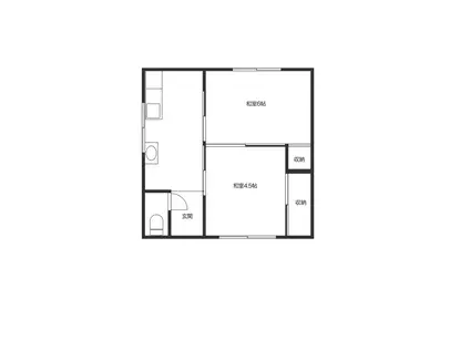 音戸アパート(1LDK/2階)の間取り写真