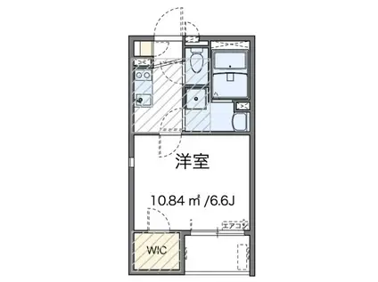 エル ドール(1K/2階)の間取り写真