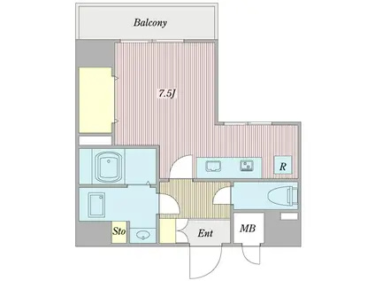 アビタシオン今池マルシェ(ワンルーム/3階)の間取り写真