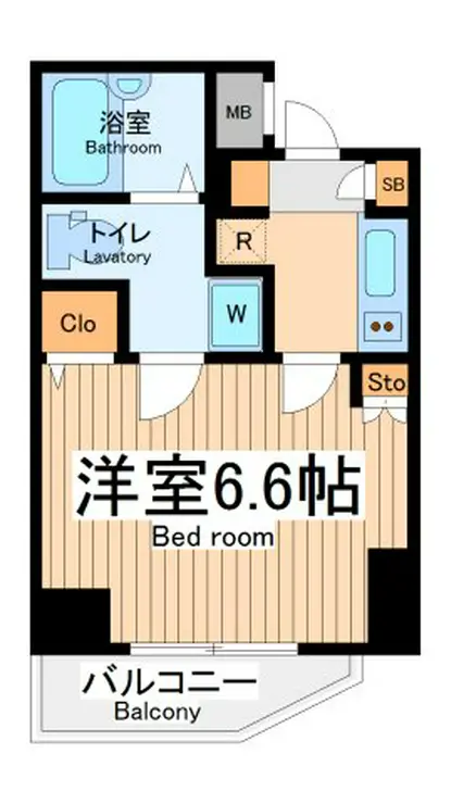 ヴェルト川崎 8階階 間取り