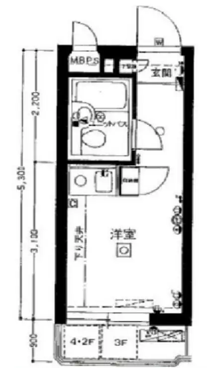 パレ・ドールお花茶屋 3階階 間取り
