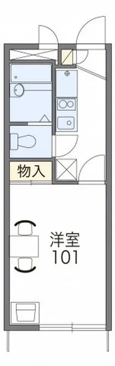 レオパレスルシータ21 1階階 間取り