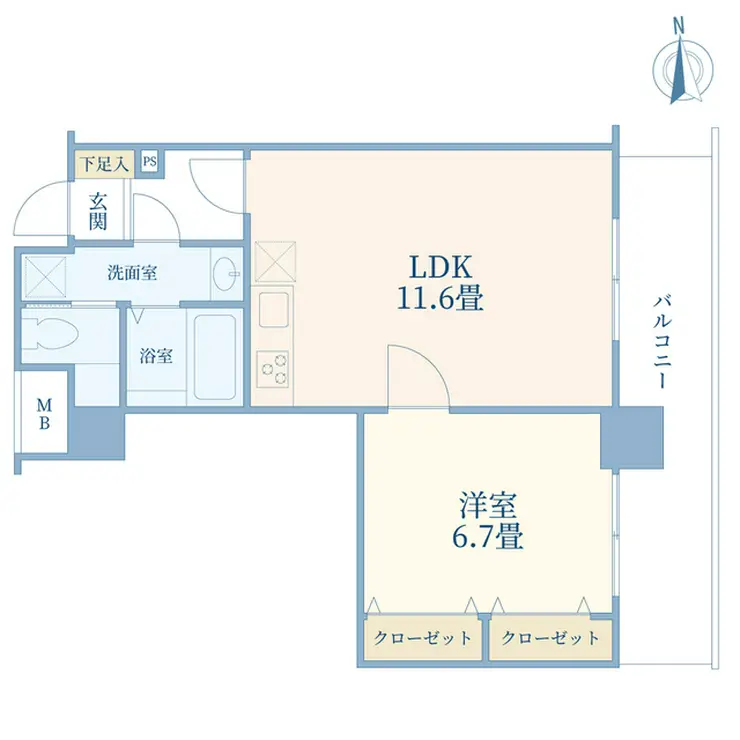 ミラコリーヌ浦和 3階階 間取り