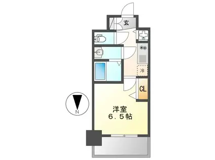 プレサンス大須プライマル(1K/5階)の間取り写真