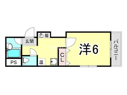 モンラッシェ(1K/4階)の間取り写真