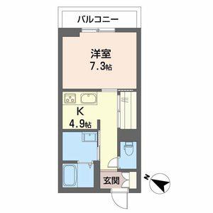 PARADISO本荘(1K/3階)の間取り写真