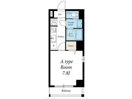 リブリ・アウスレーゼIGK(1K/2階)の間取り写真