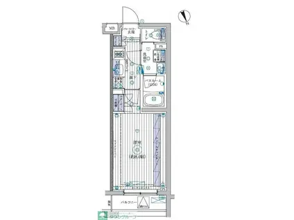 ブライズ高井戸DUE(1K/2階)の間取り写真