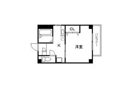 メゾン御影(1K/2階)の間取り写真